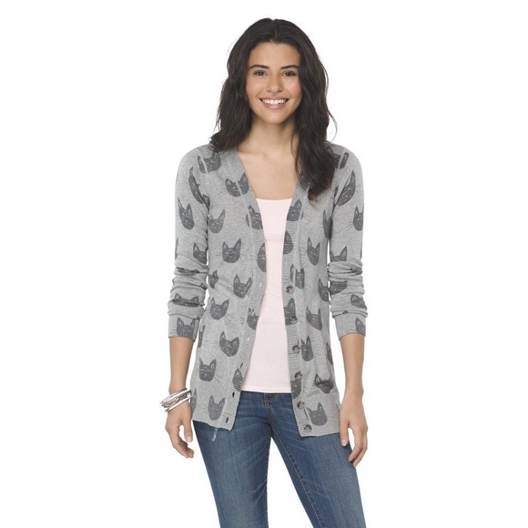 MOSSIMO | Gray Cat Cardigan